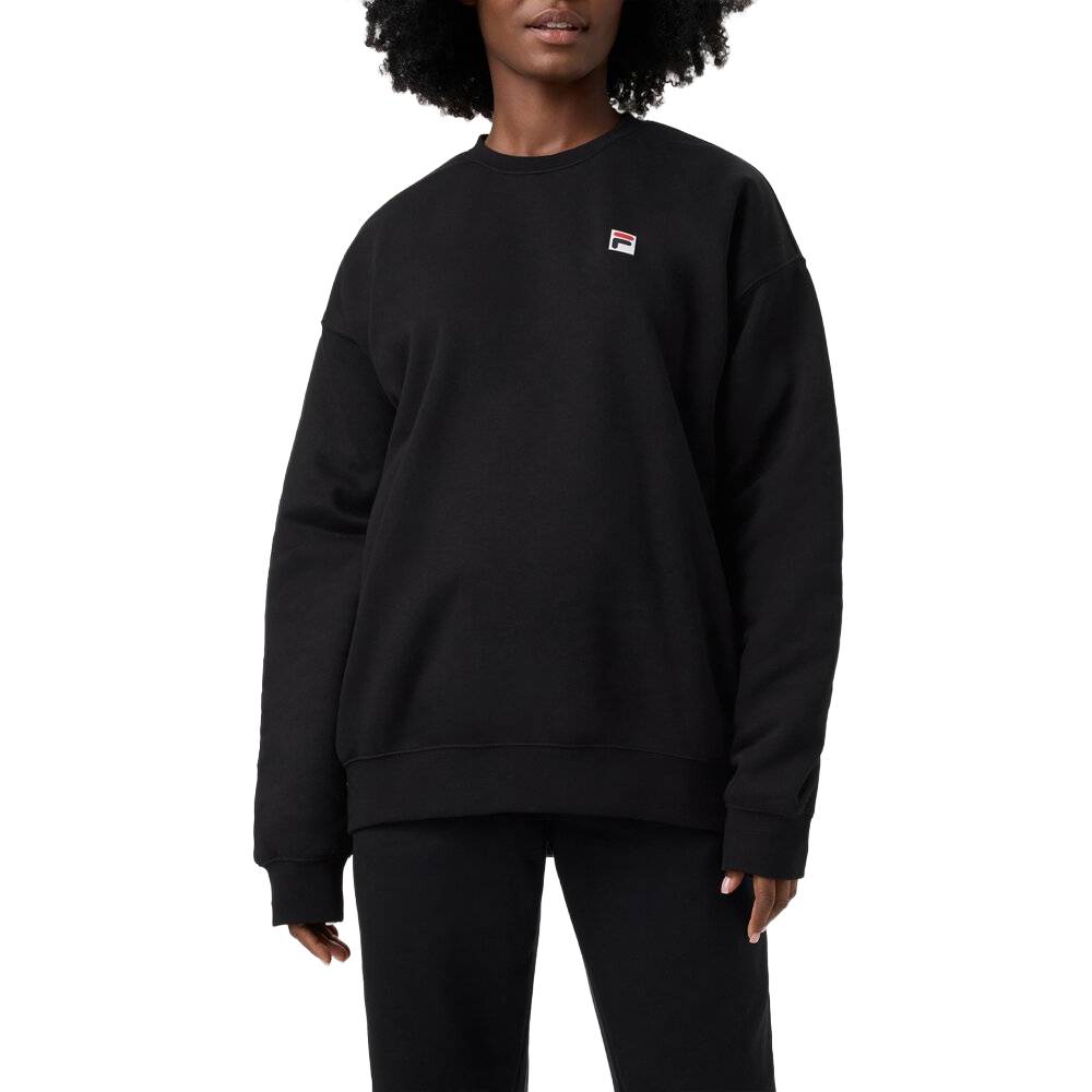 Fila Unisex Classic Relaxed Sweatshirt (Black) - RacquetGuys.ca