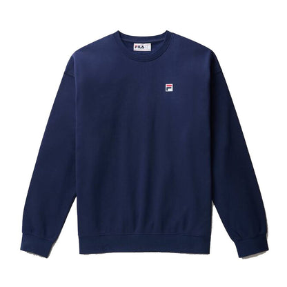 Fila Unisex Classic Relaxed Sweatshirt (Fila Navy) - RacquetGuys.ca