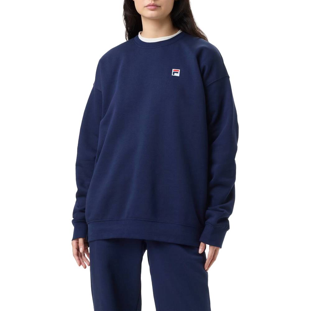 Fila Unisex Classic Relaxed Sweatshirt (Fila Navy) - RacquetGuys.ca