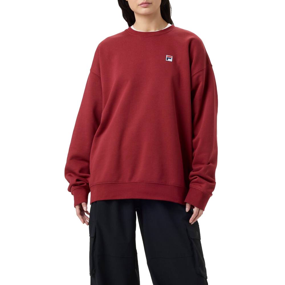 Fila Unisex Classic Relaxed Sweatshirt (Tibetan Red) - RacquetGuys.ca