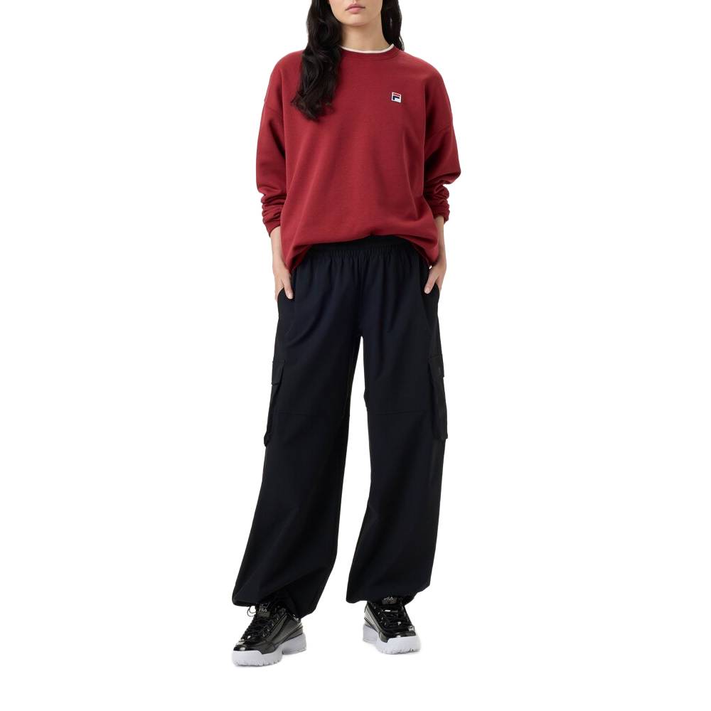 Fila Unisex Classic Relaxed Sweatshirt (Tibetan Red) - RacquetGuys.ca