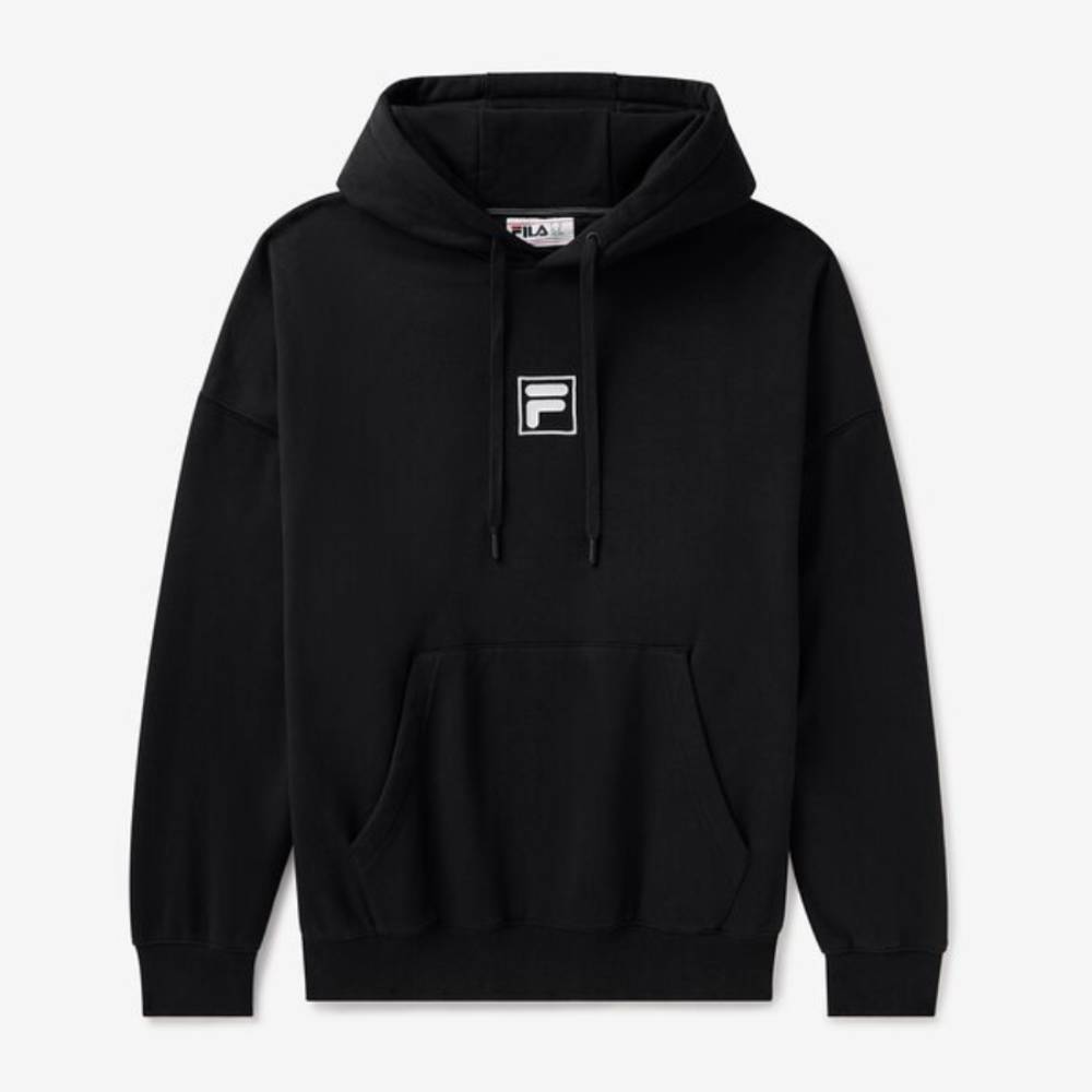 Fila Unisex Crest Country Club Hoodie (Black) - RacquetGuys.ca