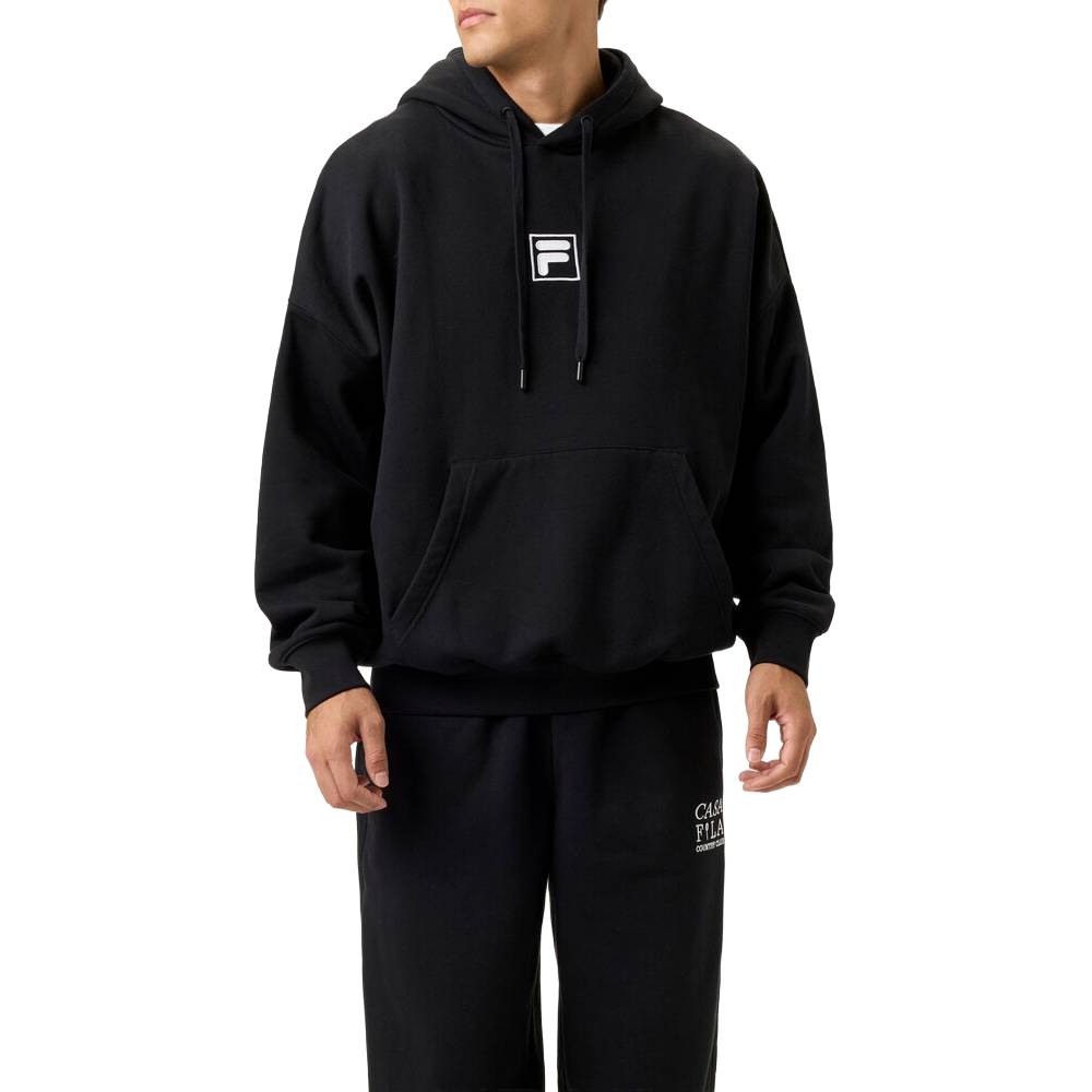 Fila Unisex Crest Country Club Hoodie (Black) - RacquetGuys.ca
