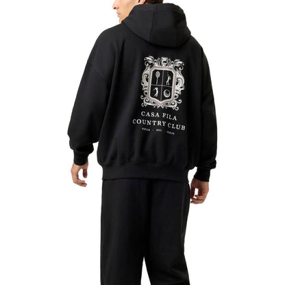 Fila Unisex Crest Country Club Hoodie (Black) - RacquetGuys.ca