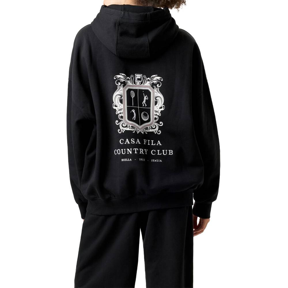 Fila Unisex Crest Country Club Hoodie (Black) - RacquetGuys.ca