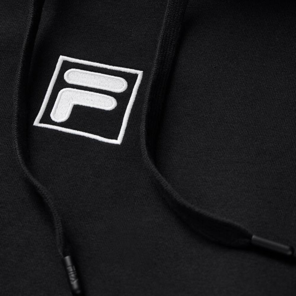 Fila Unisex Crest Country Club Hoodie (Black) - RacquetGuys.ca