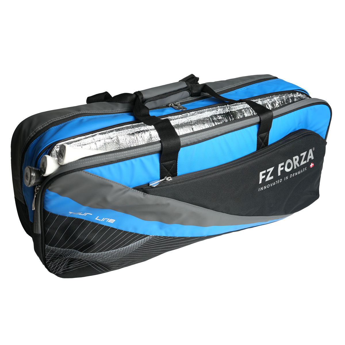 FZ Forza Tour Line Square Racquet Bag (Electric Blue) - RacquetGuys.ca