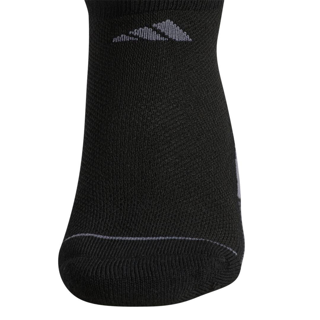 adidas Women's Superlite 3 Stripe No-Show Socks 3 Pack (Black/White/Grey) - RacquetGuys.ca