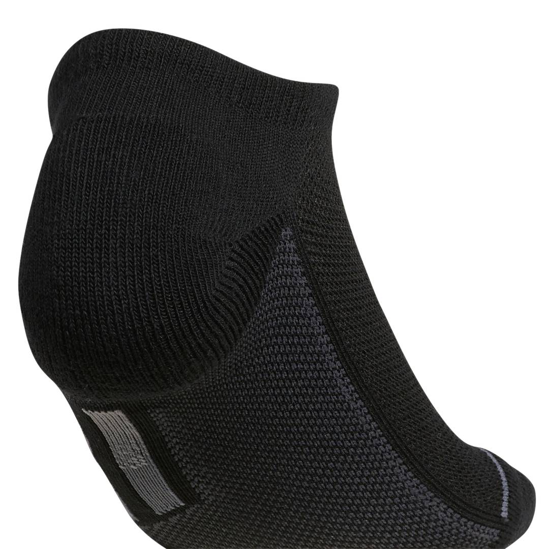 adidas Women's Superlite 3 Stripe No-Show Socks 3 Pack (Black/White/Grey) - RacquetGuys.ca