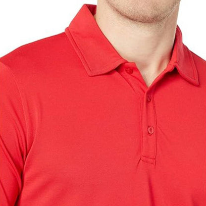 Fila Men's Essentials Pique Polo (Fila Red) - RacquetGuys.ca