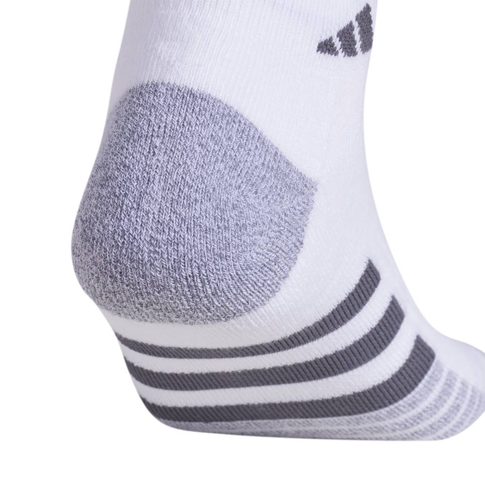 adidas Men's Cushioned 3.0 Low-Cut Socks 3 Pack (White/Grey) - RacquetGuys.ca