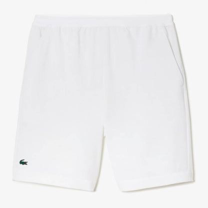 Lacoste Men's Ultra Dry Tennis Shorts (White) - RacquetGuys.ca