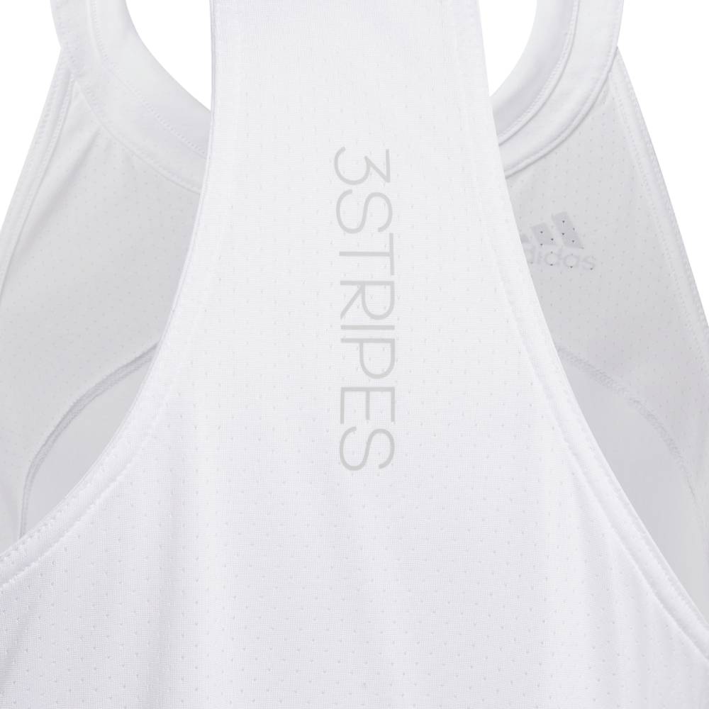 adidas Girls' Club Tank Top (White/Grey) - RacquetGuys.ca