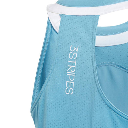adidas Girls' Club Tank Top (Blue/White) - RacquetGuys.ca