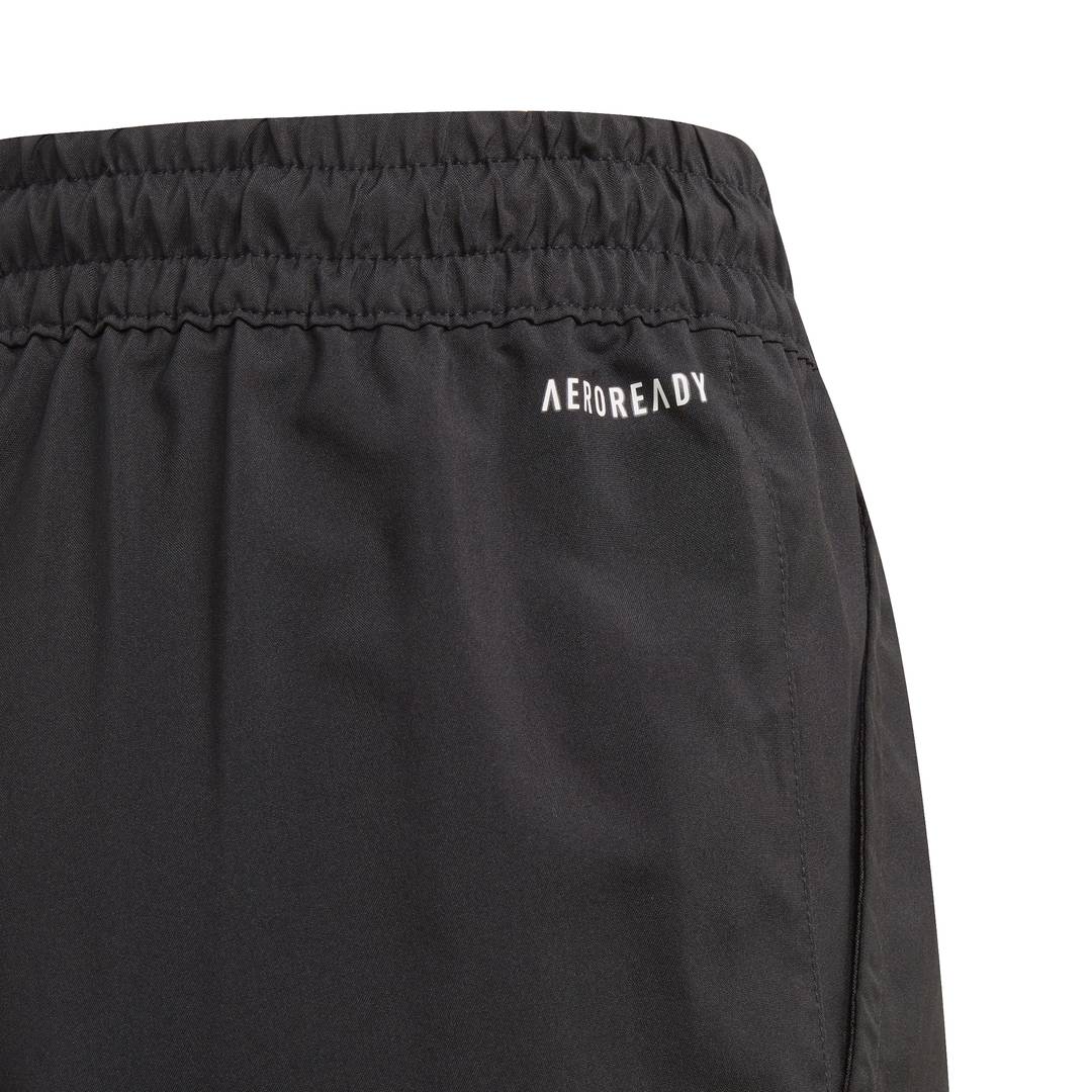 adidas Boys' 3 Stripe Club Short (Black/White) - RacquetGuys.ca