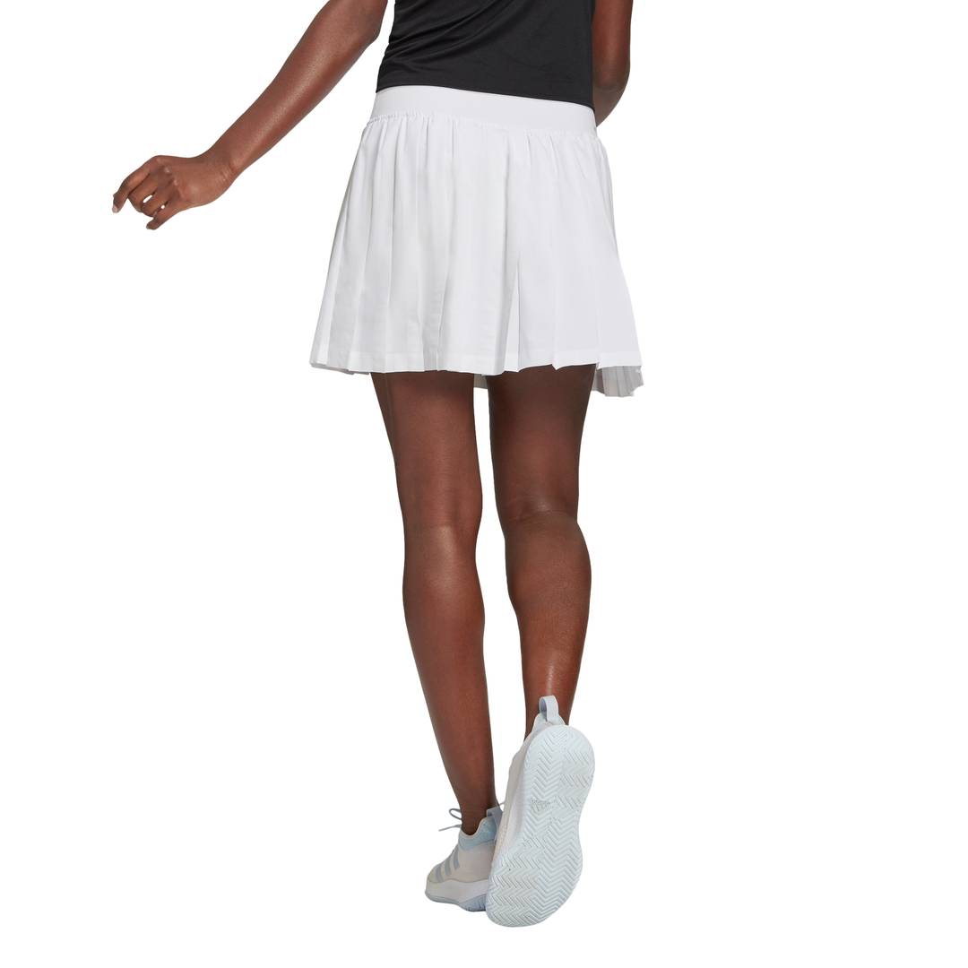 adidas Women's Club Pleated Skirt (White/Grey) - RacquetGuys.ca