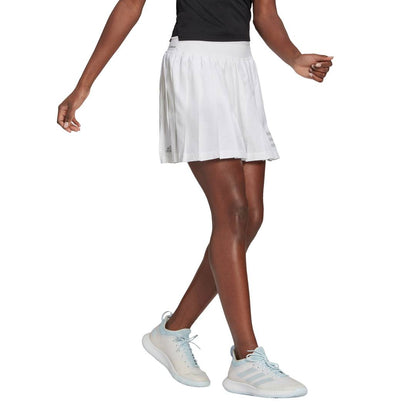 adidas Women's Club Pleated Skirt (White/Grey) - RacquetGuys.ca