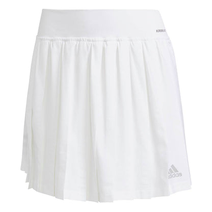 adidas Women's Club Pleated Skirt (White/Grey) - RacquetGuys.ca