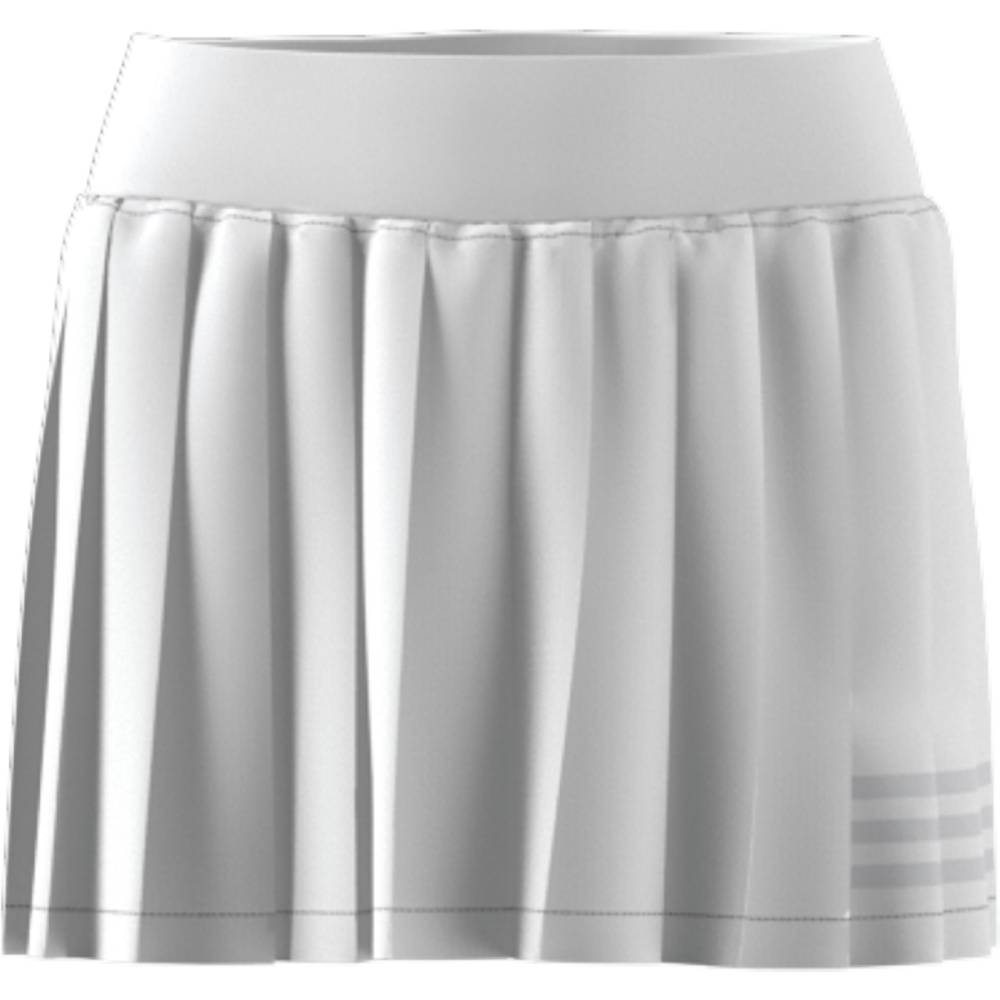 adidas Women's Club Pleated Skirt (White/Grey) - RacquetGuys.ca