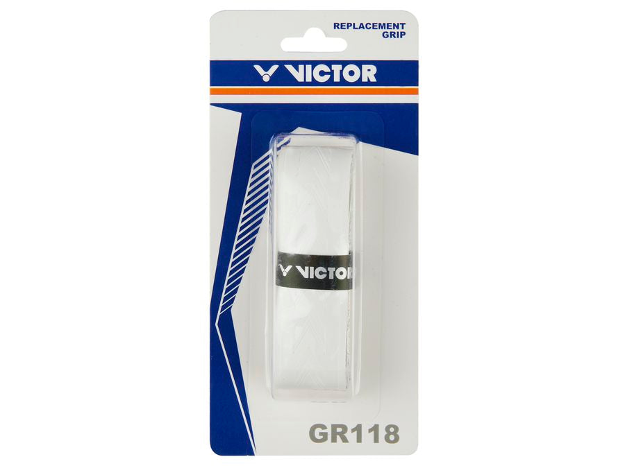 Victor GR-118 Badminton Replacement Grip (White) - RacquetGuys.ca