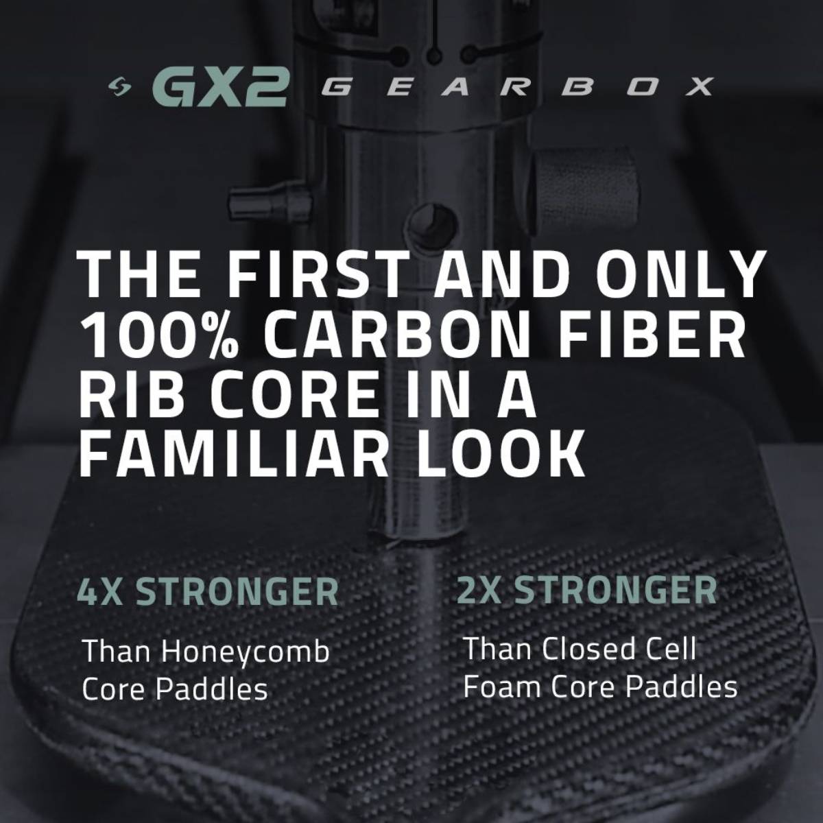 Gearbox GX2 Integra XL Pickleball Paddle (8.0 oz.) 4" - Demo Rental - RacquetGuys.ca