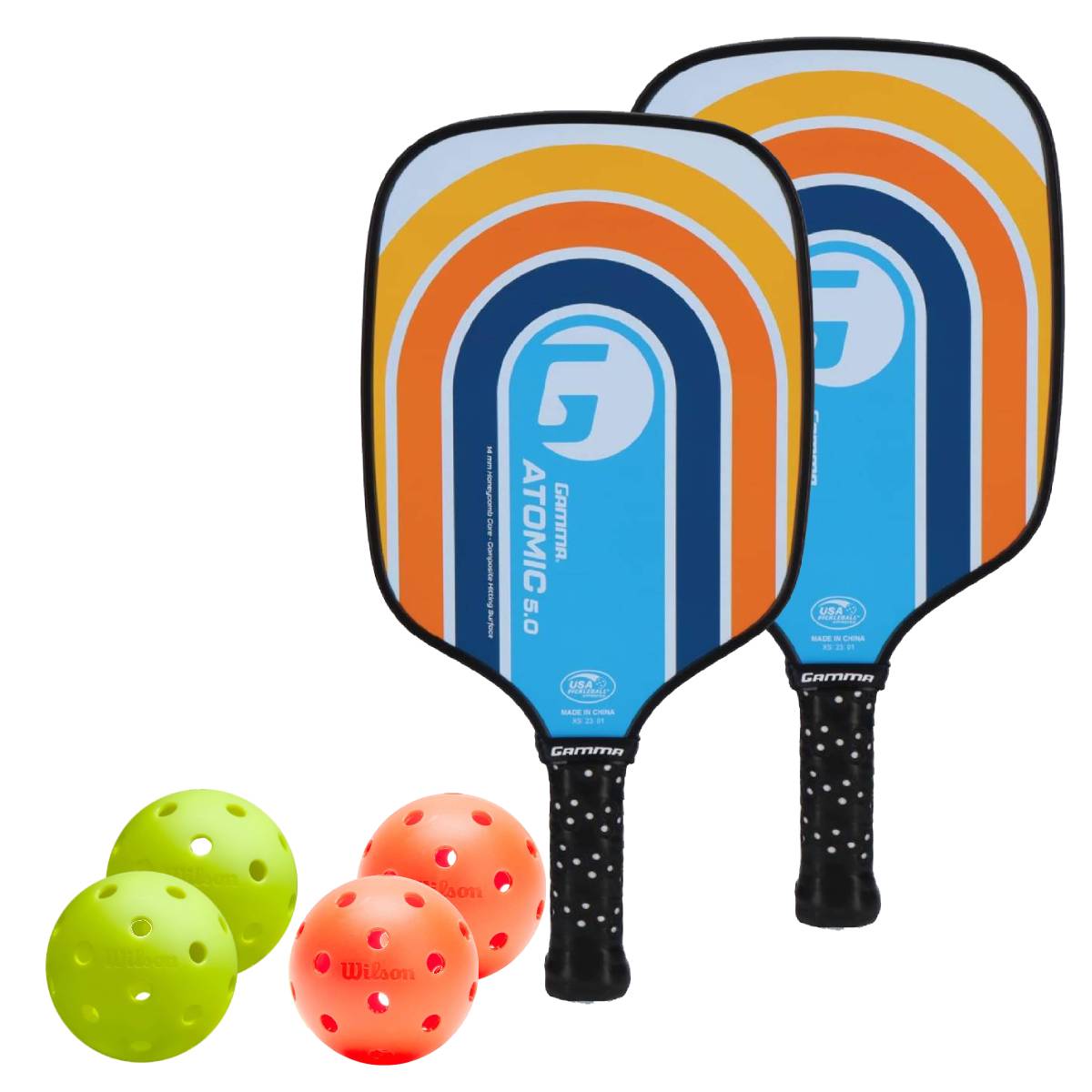 Gamma Atomic 2 Paddle Pickleball Bundle - RacquetGuys.ca