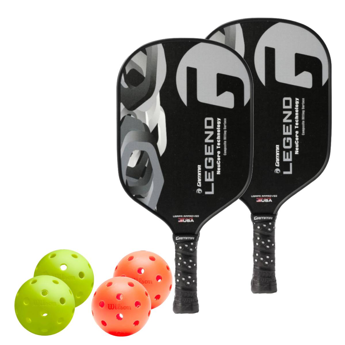 Gamma Legend NeuCore 2 Paddle Pickleball Bundle - RacquetGuys.ca