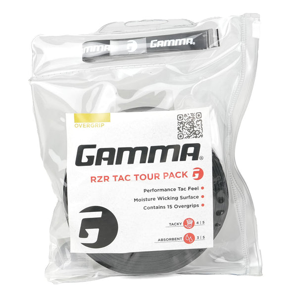 Gamma RZR Tac Overgrip 3 Pack (Black)