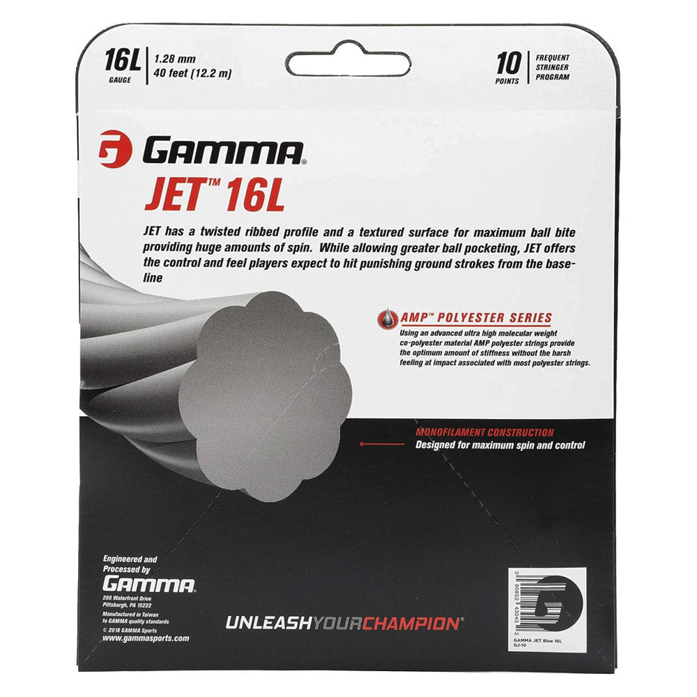 Gamma Jet 16L/1.28 Tennis String (Blue)