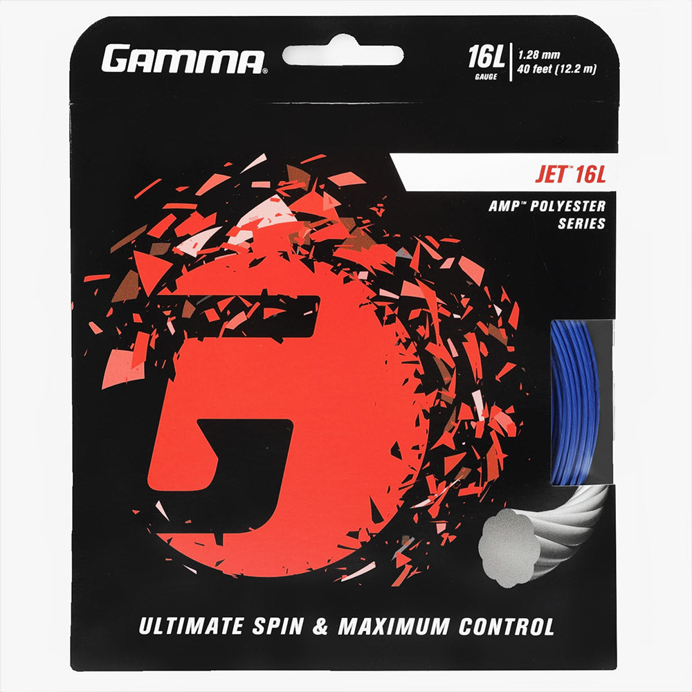 Gamma Jet 16L/1.28 Tennis String (Blue) - RacquetGuys.ca