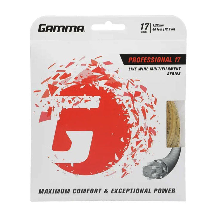 Gamma Live Wire Professional 17/1.27 Tennis String (Natural) - RacquetGuys.ca