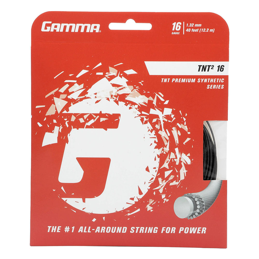 Gamma TNT2 16/1.32 Tennis String (Black) - RacquetGuys.ca