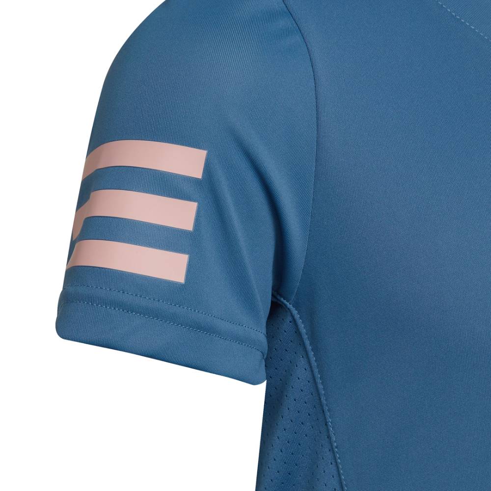 adidas Girls' Club Top (Altered Blue/Wonder Mauve) - RacquetGuys.ca