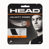 Head Velocity Power 17/1.25 Tennis String (Black)