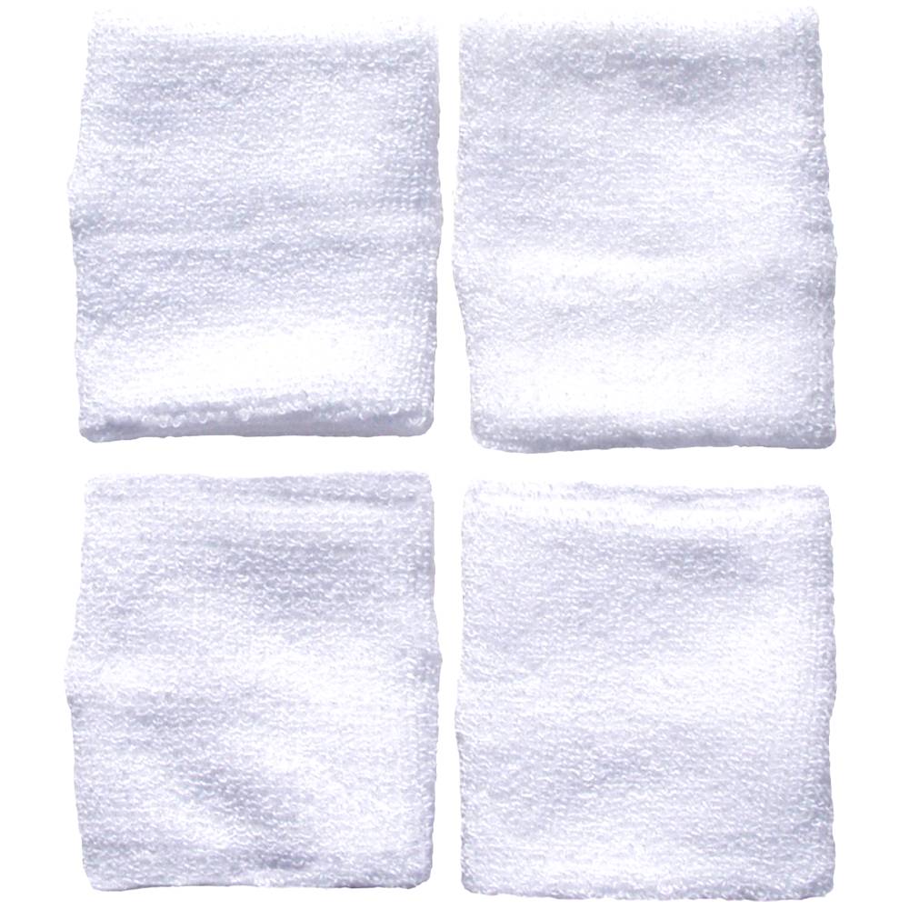 Tourna Hi Performance Wristband (2 pairs, White) - RacquetGuys.ca