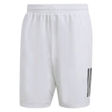 adidas Men's 3 Stripe 9 inch Club Short  (White)