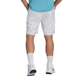 adidas Men's Club 3 Stripe 9-inch Short  (White) - RacquetGuys.ca