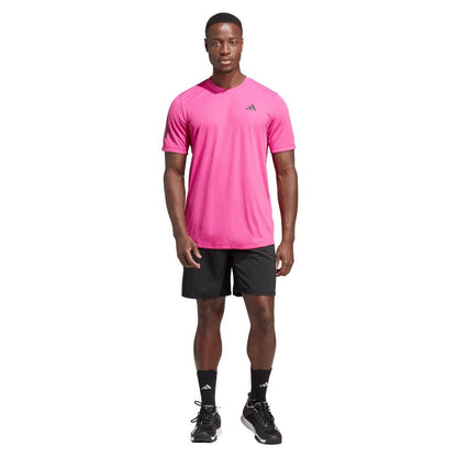 adidas Men's 3 Stripe 9-inch Club Short (Black) - RacquetGuys.ca