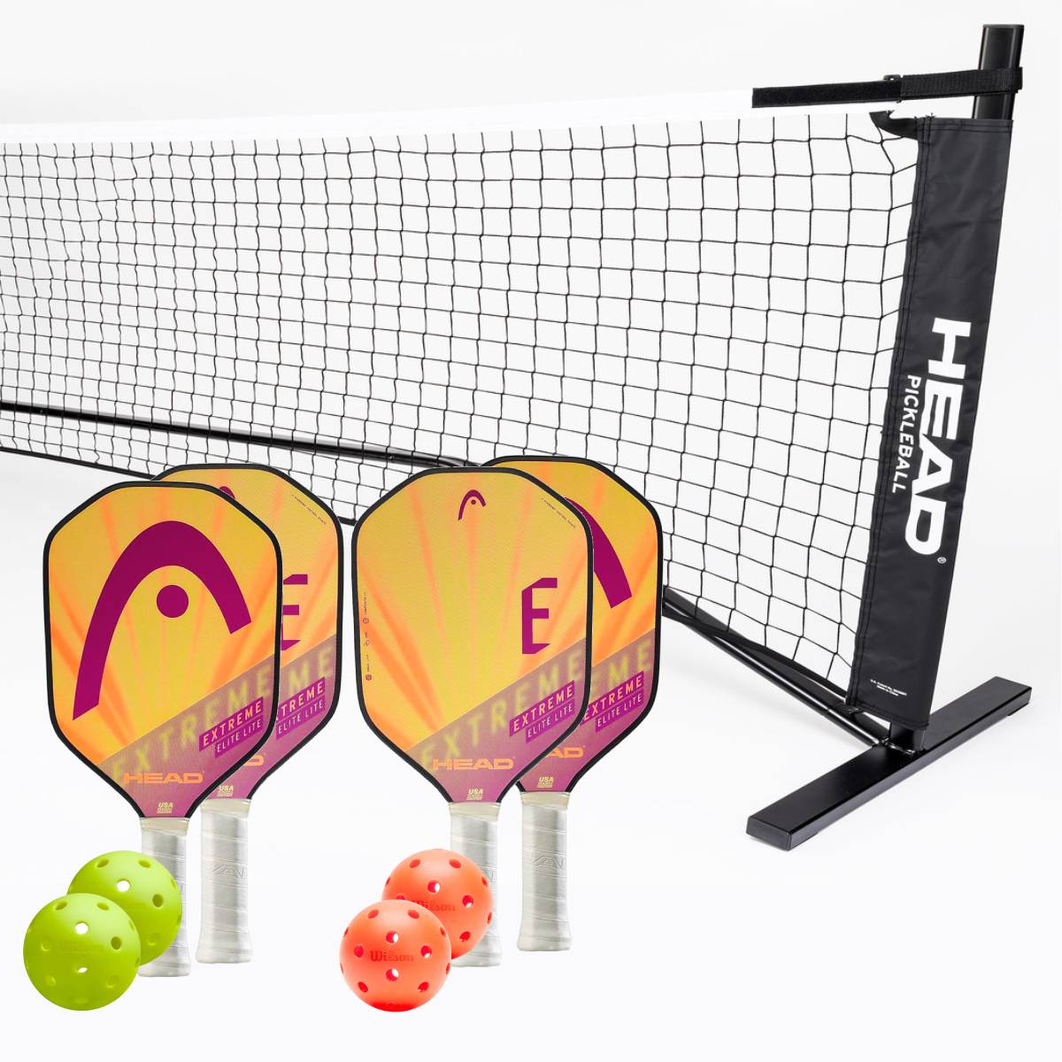 Head Extreme Elite Lite 4 Paddle + Net Pickleball Bundle - RacquetGuys.ca