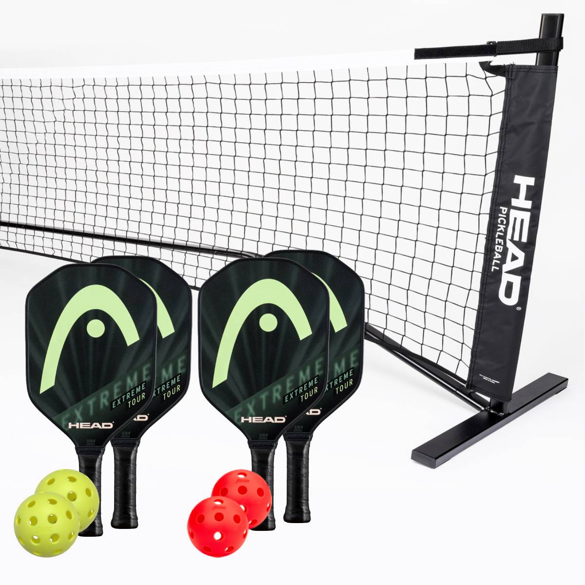 Head Extreme Tour 4 Paddle + Net Pickleball Bundle - RacquetGuys.ca