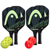 Head Extreme Tour MAX 4 Paddle Pickleball Bundle