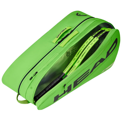 Head Extreme Tour L 9 Racquet Bag (Slime Green) - RacquetGuys.ca