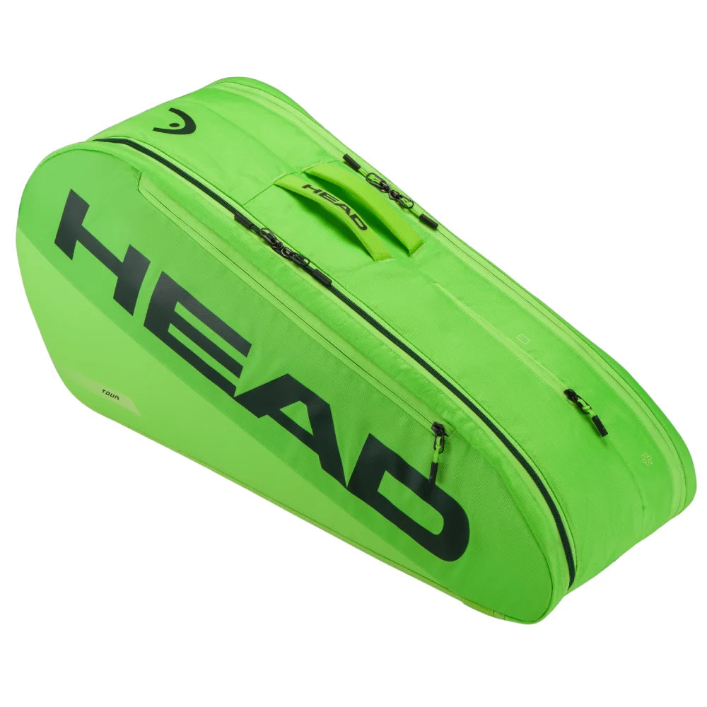 Head Extreme Tour M 6 Racquet Bag (Slime Green) - RacquetGuys.ca