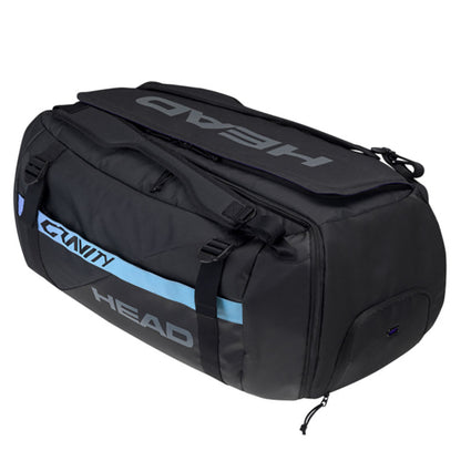 Head r-PET Gravity Duffel 12 Pack Racquet Bag (Black) - RacquetGuys.ca