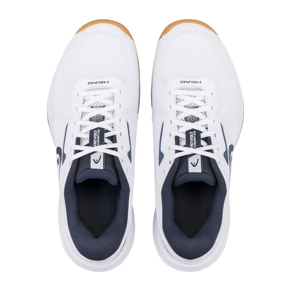 Head Revolt Court 5.0 Men's Indoor Court Shoe (White) - RacquetGuys.ca