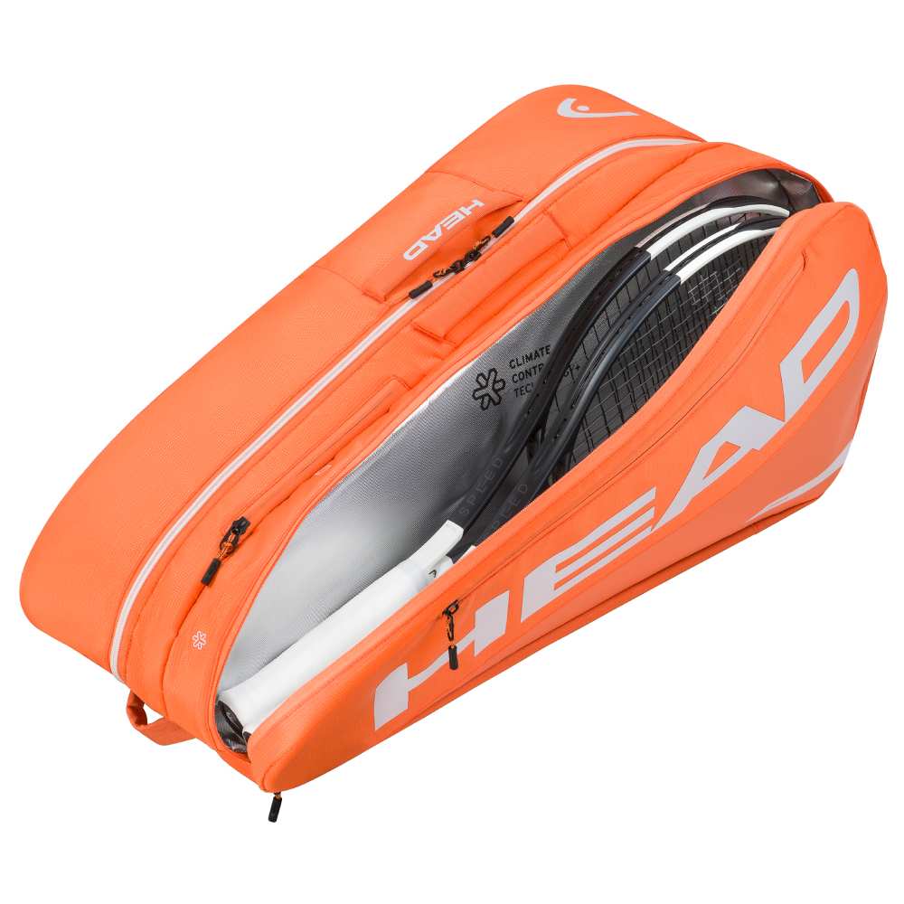 Head Tour L 9 Racquet Bag (Orange) - RacquetGuys.ca