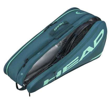 Head Tour M 6 Racquet Bag (Green) - RacquetGuys.ca