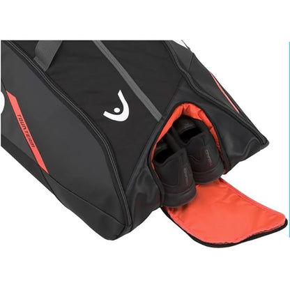 Head Tour Team Monstercombi 12 Racquet Bag (Black/Orange) - RacquetGuys.ca