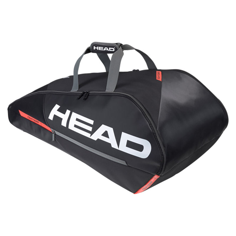 Head Tour Team Supercombi 9 Pack Racquet Bag (Black/Orange) - RacquetGuys.ca