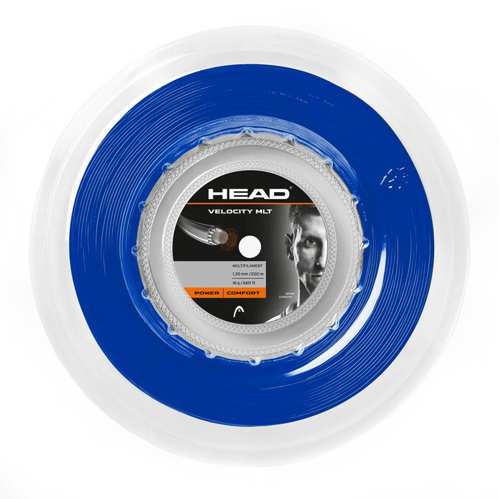 Head Velocity MLT 16/1.30 Tennis String Reel (Blue) - RacquetGuys.ca